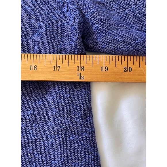 Womens Royal Blue Eileen Fisher Open Front Cotton Blend Cardigan Sweater SIZE PM - Picture 9 of 11